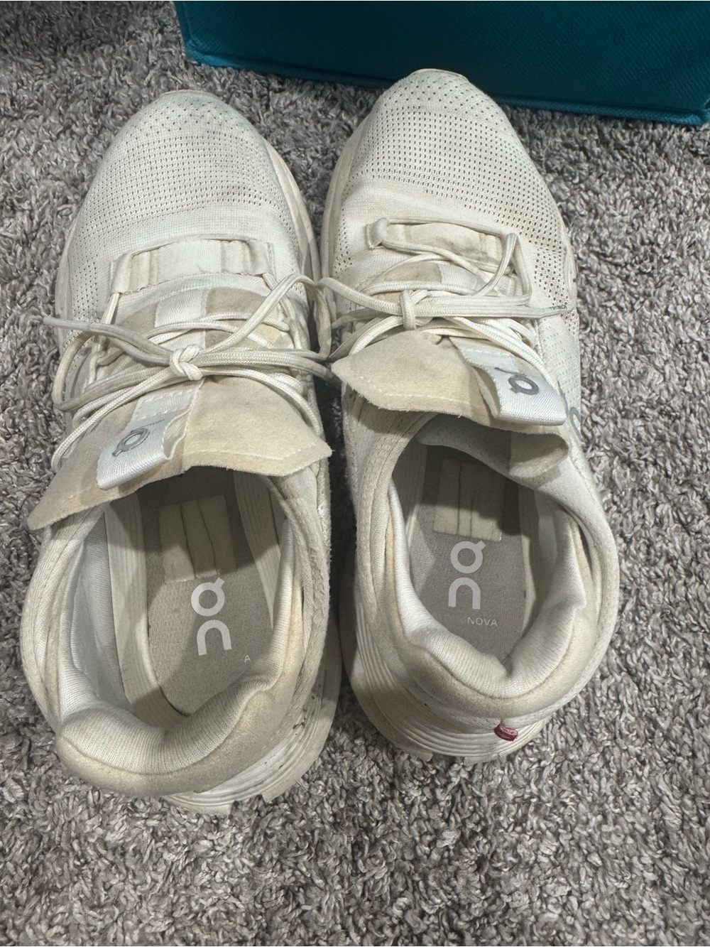 On Cloud White Sneakers - Picture 4 of 9